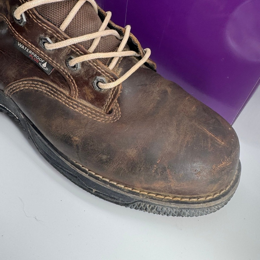 Wolverine Hellcat Fuse 6" Work Boots Men's Brown Waterproof CarbonMax Safety Toe - Picture 5 of 12